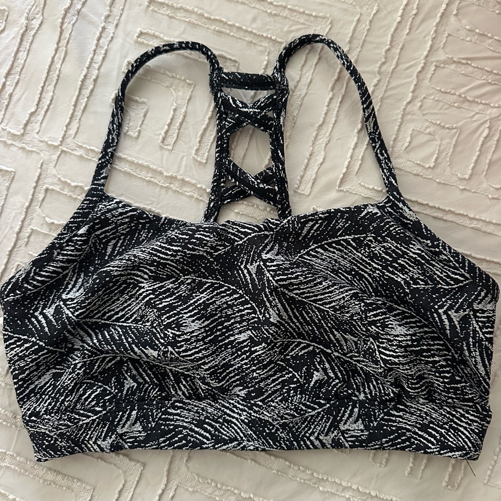 Black & White Sports Bra